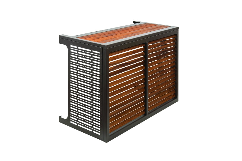 Heat pump finishing hood Devaux WOOD ALU BRONZE XL