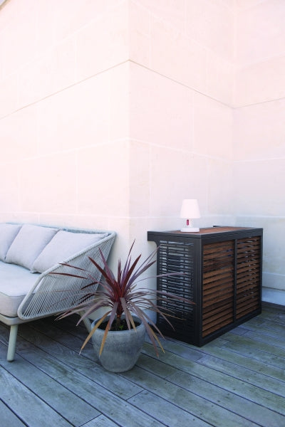 Heat pump finishing hood Devaux WOOD ALU BRONZE XL