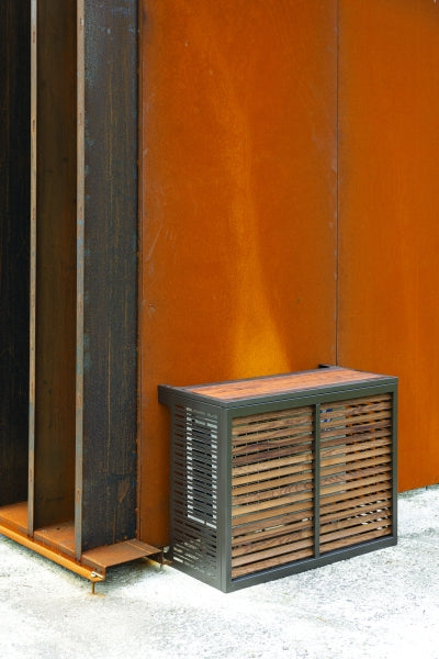 Heat pump finishing hood Devaux WOOD ALU BRONZE XL