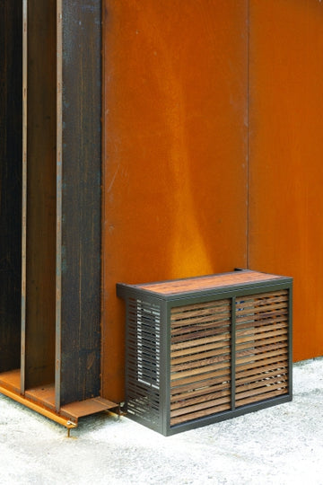 Šilumos siurblio apdailinis gaubtas Devaux WOOD ALU BRONZE  XL