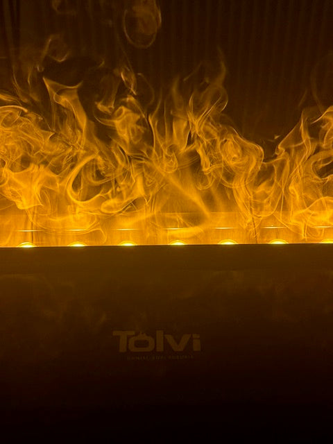 Elektrinis vandens garų židinys TOLVI  1200