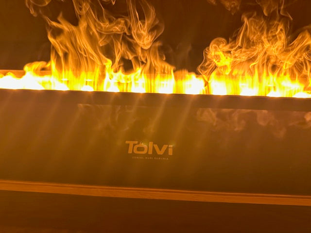 Elektrinis vandens garų židinys TOLVI 1000