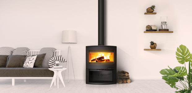 Lacunza BRISTOL, wood-burning, cast iron stove, black