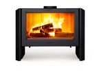 Lacunza LEON, wood-burning, steel-cast iron stove, black