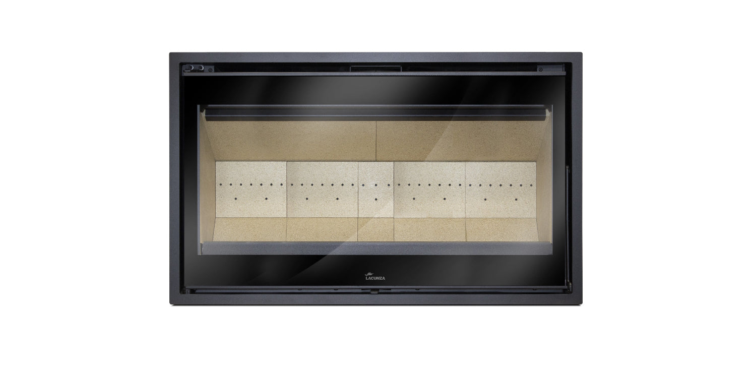 Lacunza LOIRE 1000 – malkinis plieninis židinio ugniakuras, elegancija ir efektyvumas viename