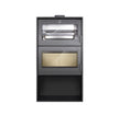 Lacunza OSLO steel stove with larger baking oven, black