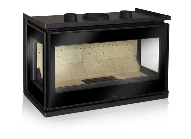 Lacunza ADOUR 800 CLID – Wood-burning steel fireplace insert, triple-glazed design and maximum heating efficiency