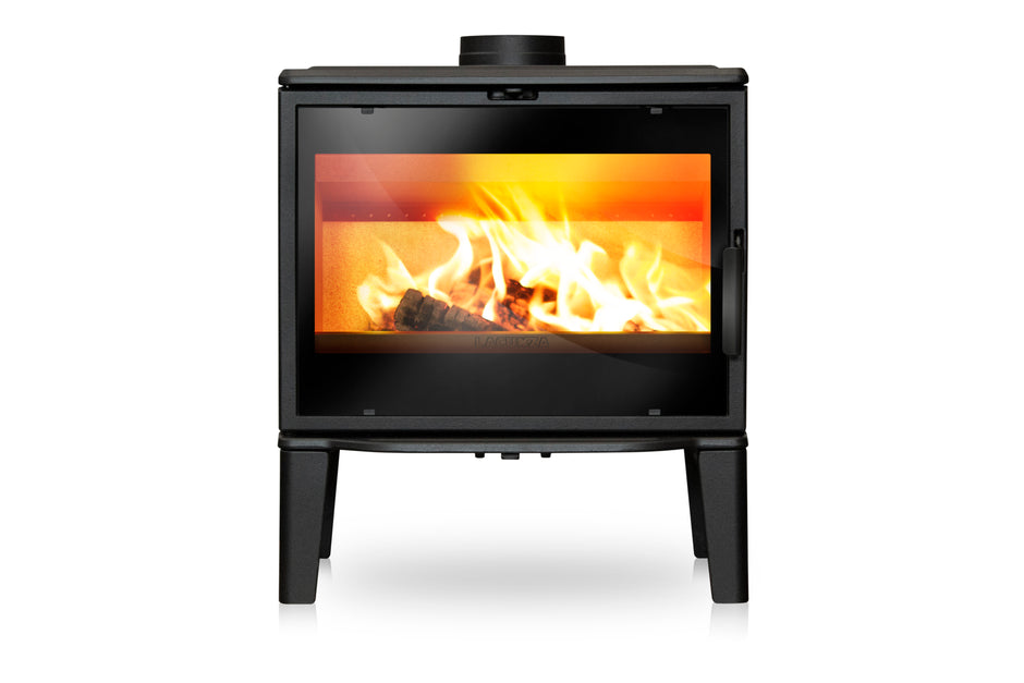 Lacunza BIARRITZ, wood-burning, cast iron stove, black
