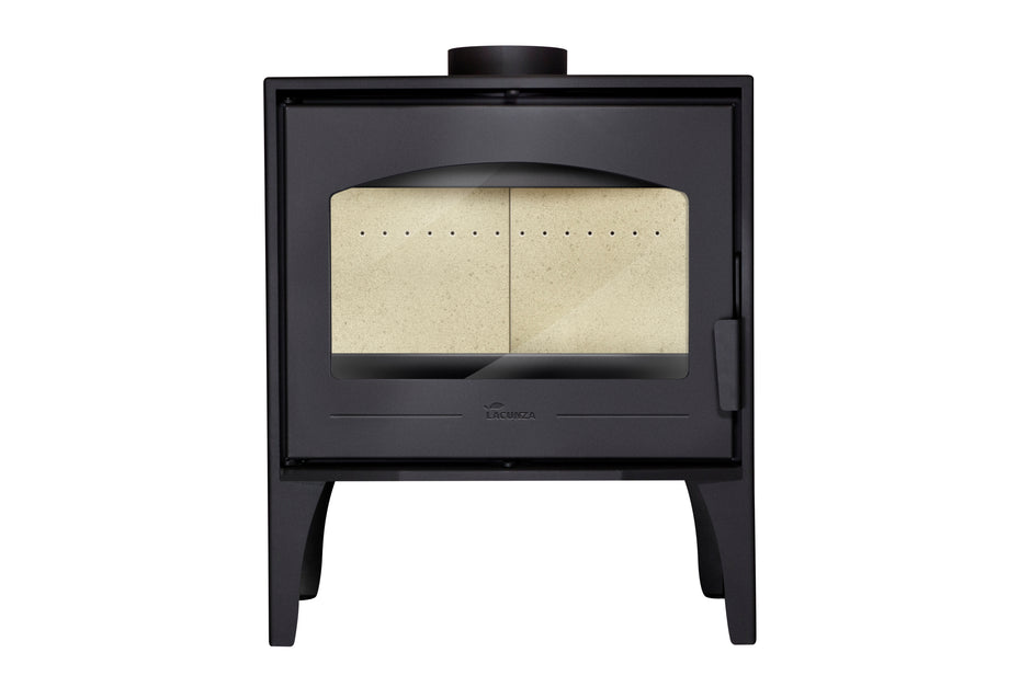 Lacunza Calpe steel classic stove with a spacious combustion chamber