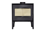 Lacunza Calpe steel classic stove with a spacious combustion chamber