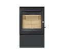 Lacunza GARDE, wood-burning, cast iron stove, black with side windows
