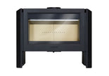 Lacunza LEON, wood-burning, steel-cast iron stove, black