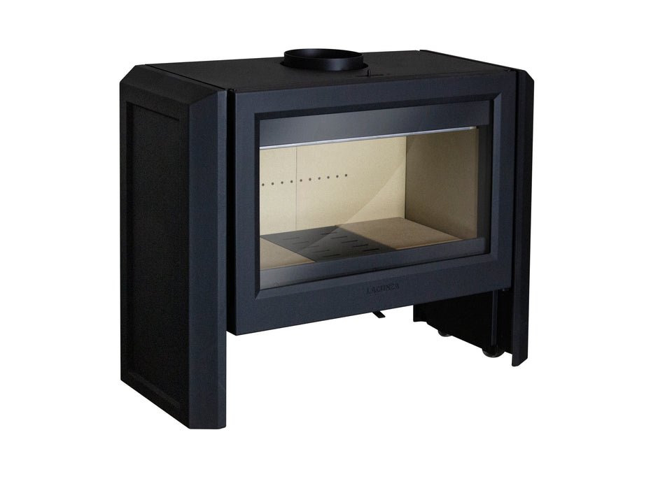Lacunza LEON, wood-burning, steel-cast iron stove, black