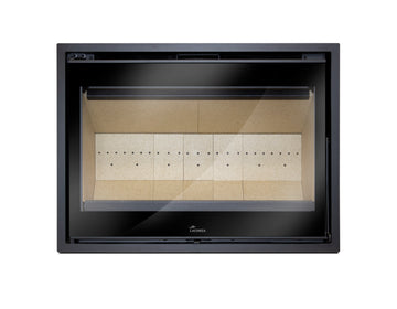 Lacunza LOIRE 800 – wood-burning steel fireplace insert, elegance and efficiency in one