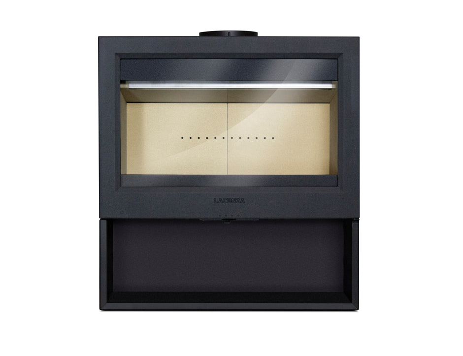 Lacunza LEON, wood-burning, steel-cast iron stove, black