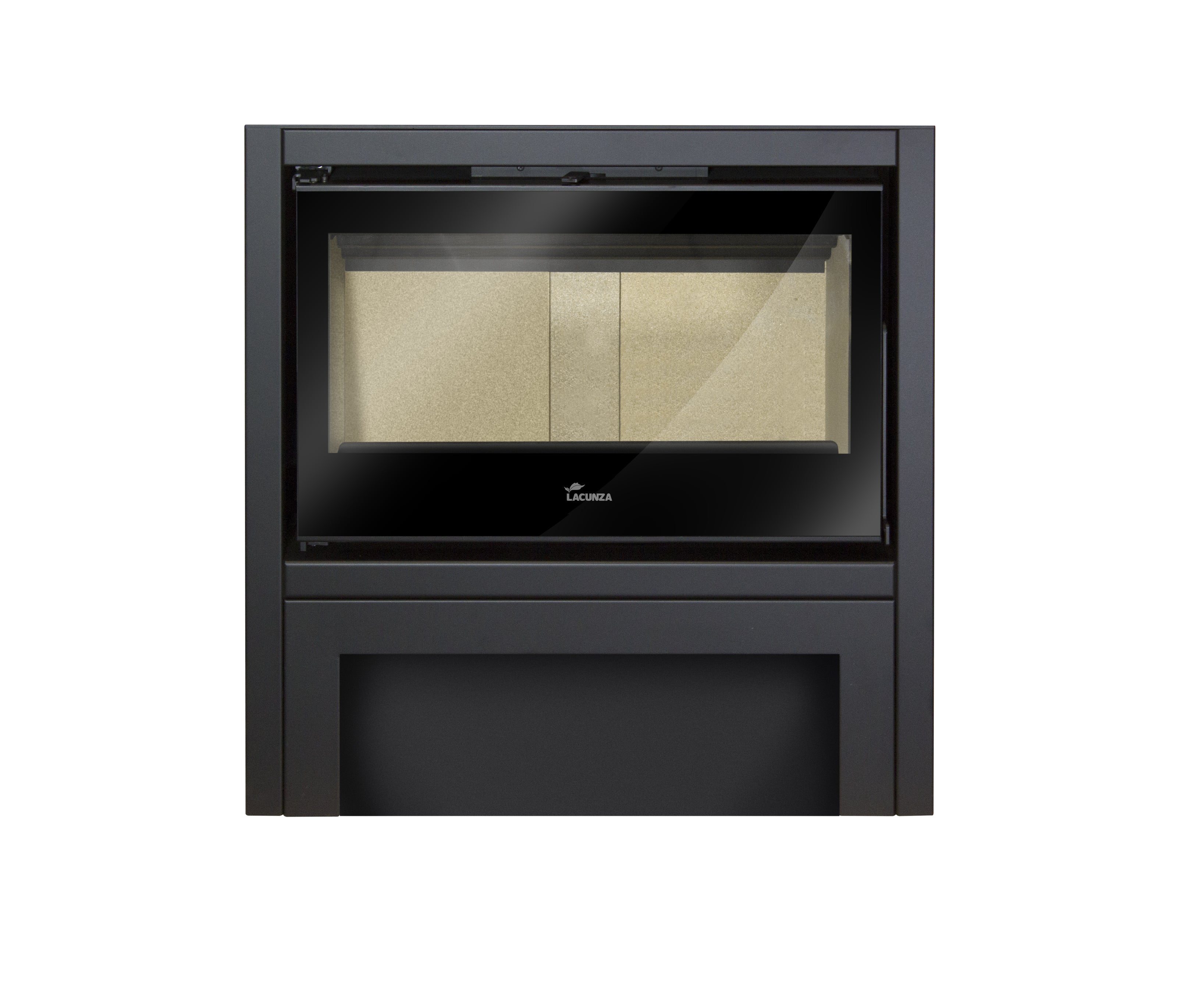 Lacunza Platinum 800 steel stove, black
