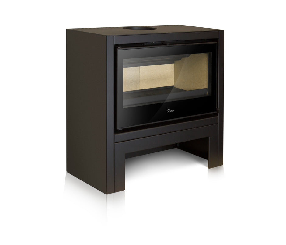 Lacunza Platinum 800 steel stove, black