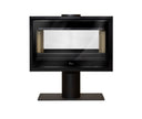Lacunza VERONA 801, steel, wood-burning stove, black, standing, two-sided