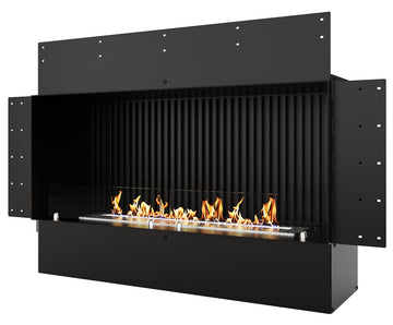 Biofireplace LACUNZA LUMIN 1100 S, black, with ribbed back