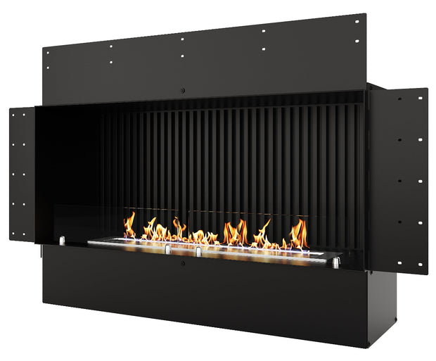 Biožidinys LACUNZA LUMIN 1100 S, juodos spalvos, su briaunuota nugarėle