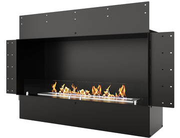 Biofireplace LACUNZA LUMIN 1100, black, with smooth back