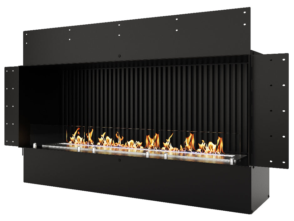 Biožidinys LACUNZA LUMIN 1300 S, juodos spalvos, su briaunuota nugarėle