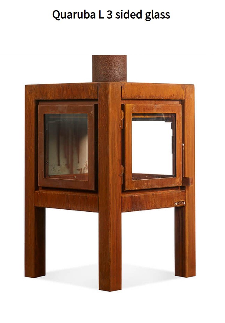 Quaruba L 3 sided glass