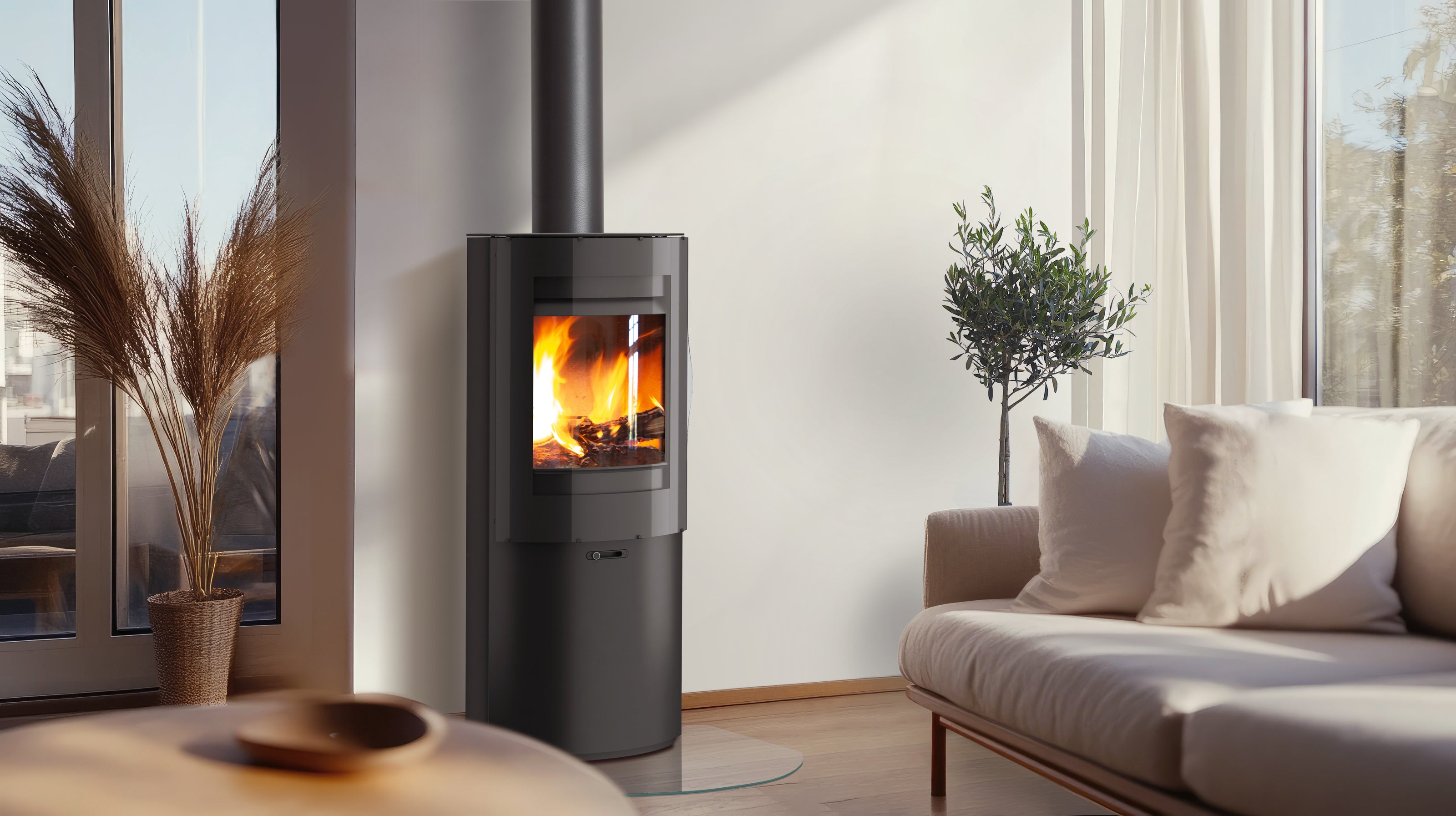 Plieninė krosnelė SCAN 79 1250 ZENSORIC, juodos spalvos