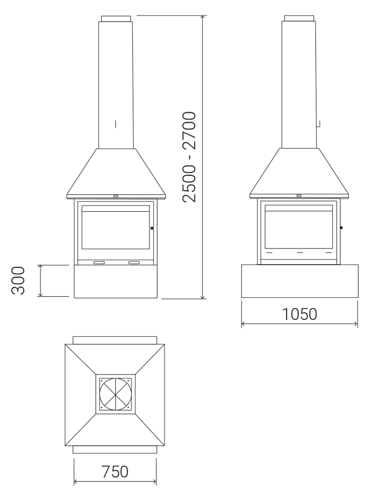 Fireplace TRAFORART SANDRA