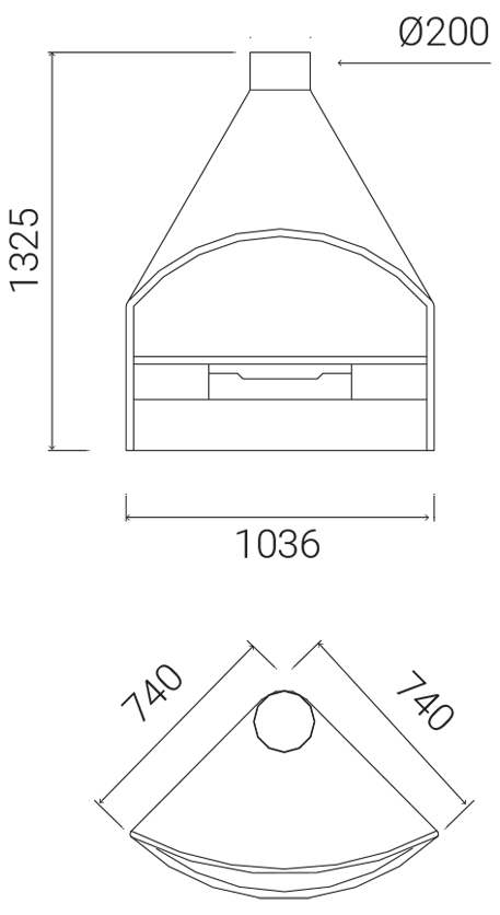 Fireplace TRAFORART SANTIAGO