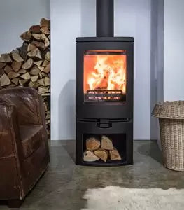 Plieninė krosnelė Charnwood ARC 5, juodos spalvos