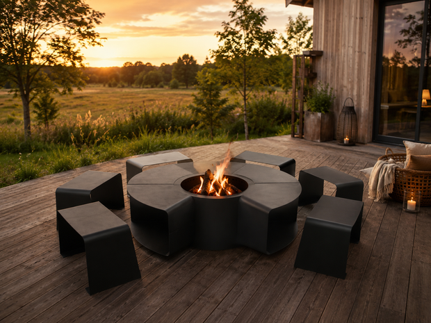 Outdoor fireplace RB73 BIJUNGA rusty