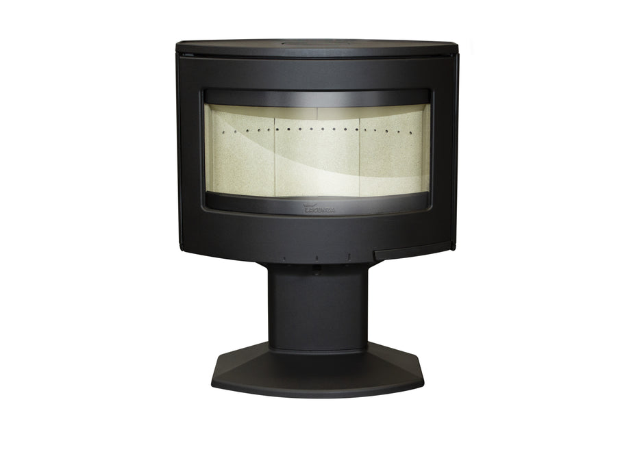Lacunza TARBES, wood-burning, cast iron stove, black, on a leg