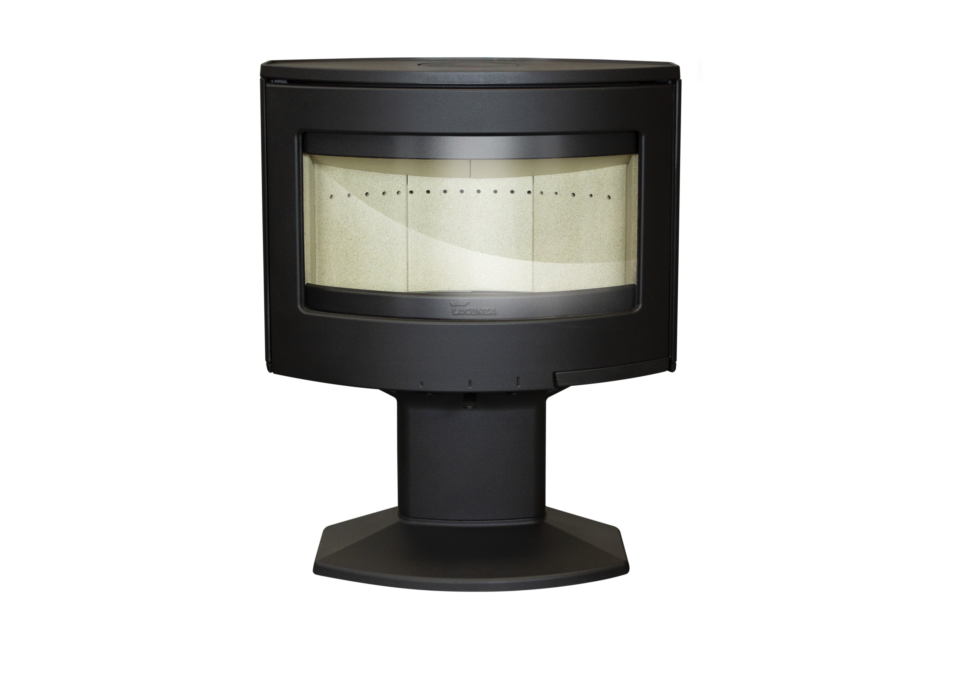 Lacunza TARBES, wood-burning, cast iron stove, black, on a leg