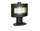 Lacunza TARBES, wood-burning, cast iron stove, black, on a leg