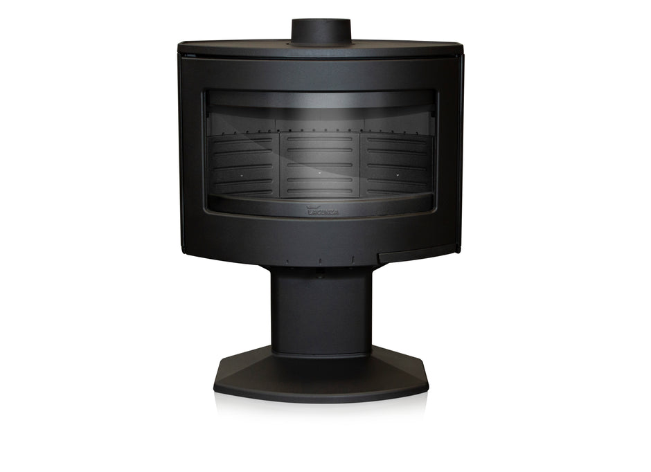 Lacunza TARBES, wood-burning, cast iron stove, black, on a leg