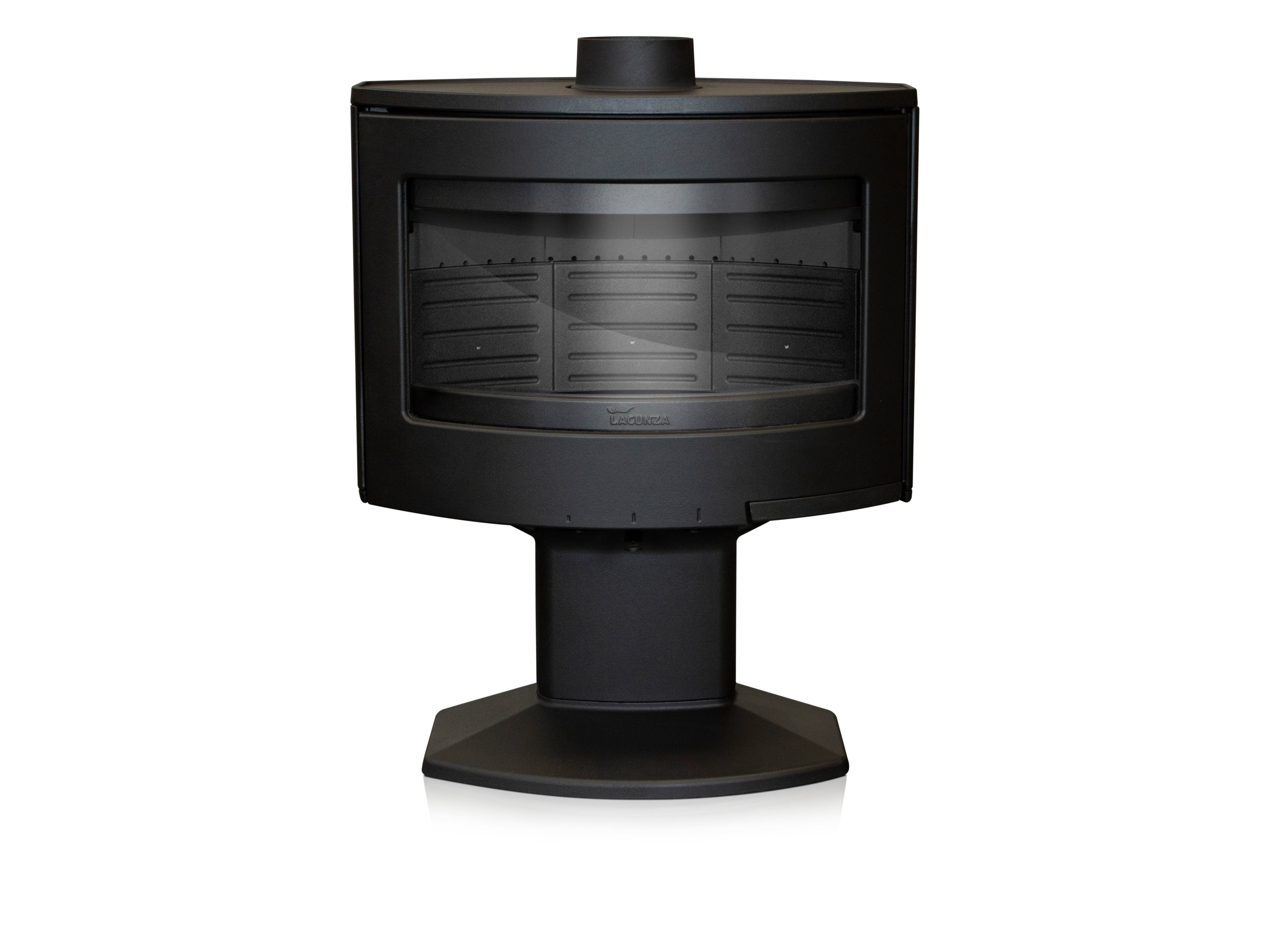 Lacunza TARBES, wood-burning, cast iron stove, black, on a leg